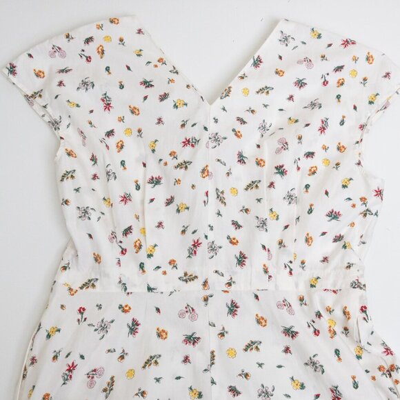 ✨ Uniqlo x Ines de la Fressange Dress Floral Sleeveless Flare Summer White - Picture 10 of 15